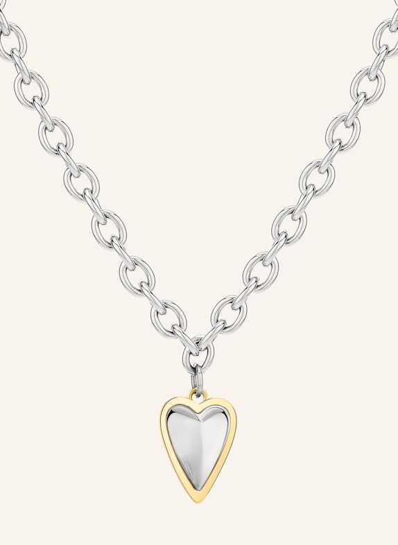 LIEBESKIND Halskette  aus  Edelstahl SILBER / GOLD