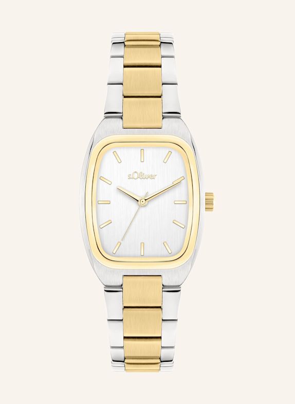 s.Oliver Stainless steel Wristwatch SILVER / GOLD