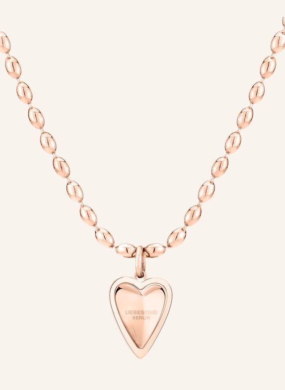 LIEBESKIND Halskette  aus  Edelstahl ROSÉGOLD