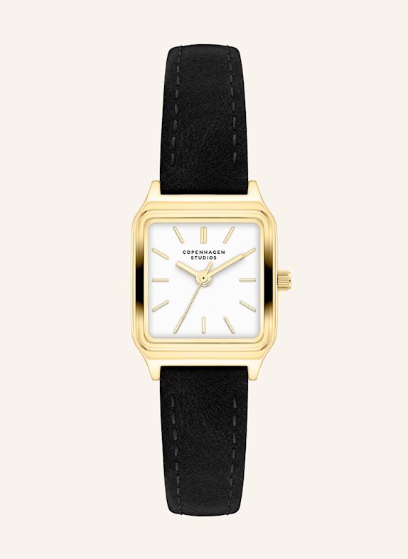 COPENHAGEN STUDIOS Stainless steel wristwatch BLACK