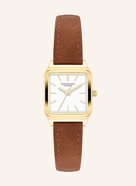 COPENHAGEN STUDIOS Stainless steel wristwatch BROWN
