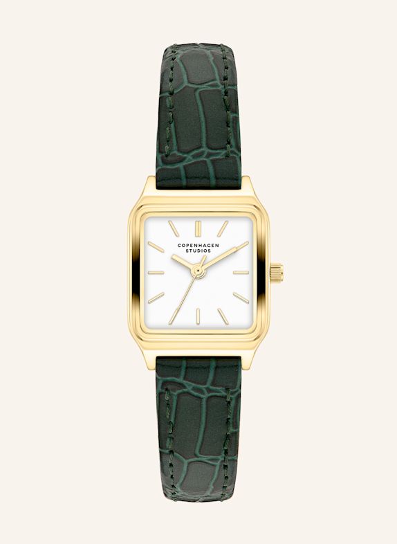 COPENHAGEN STUDIOS Stainless steel wristwatch GREEN