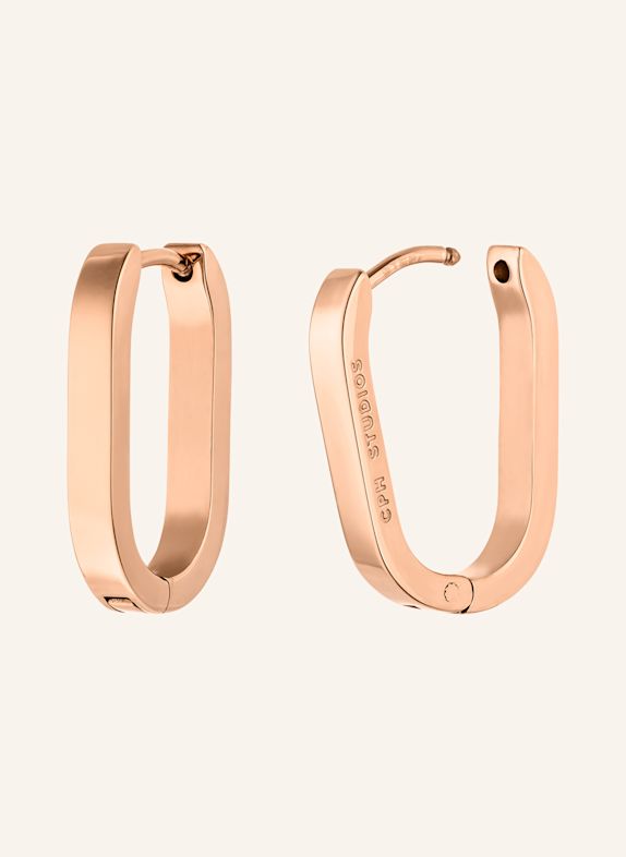 COPENHAGEN STUDIOS Creolen  aus  Edelstahl ROSÉGOLD