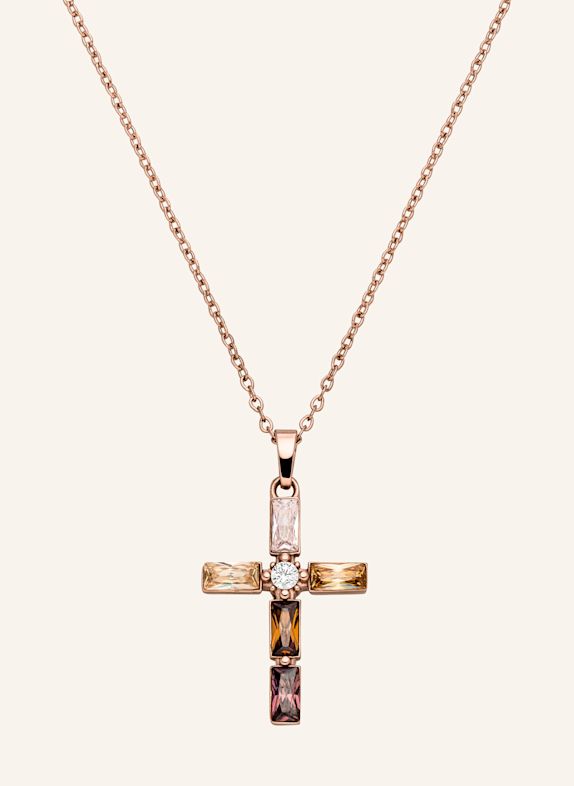 s.Oliver Ketting van roestvrij staal ROSÉGOUD