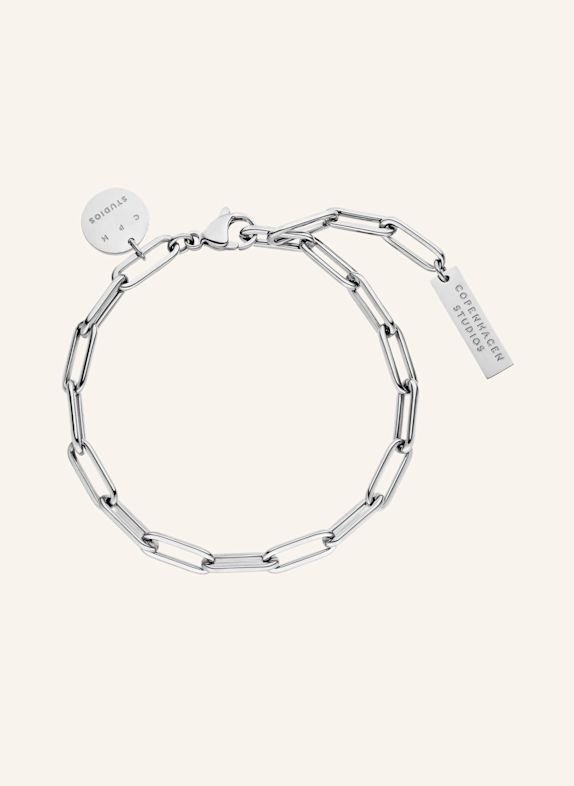 COPENHAGEN STUDIOS Armband van roestvrij staal ZILVER