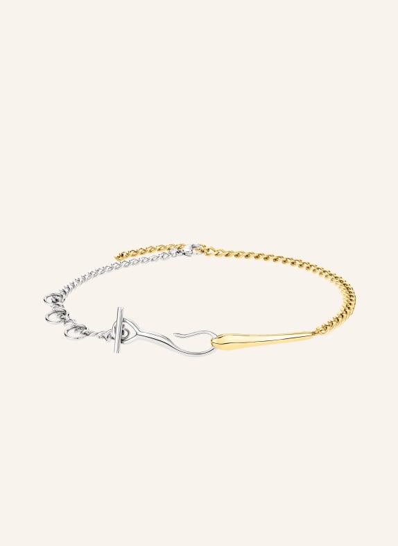 LIEBESKIND Halskette aus Edelstahl SILBER/ GOLD