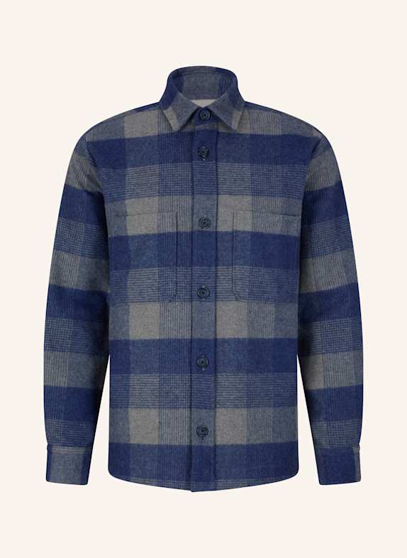 STRELLSON Overshirt NALON BLAU/ GRAU