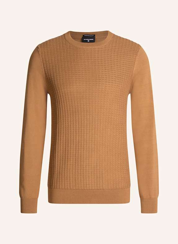 STRELLSON Pullover ADRIAN CAMEL