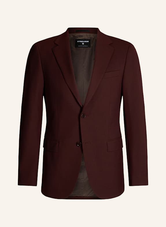 STRELLSON Anzugsakko ALZER Slim Fit DUNKELROT