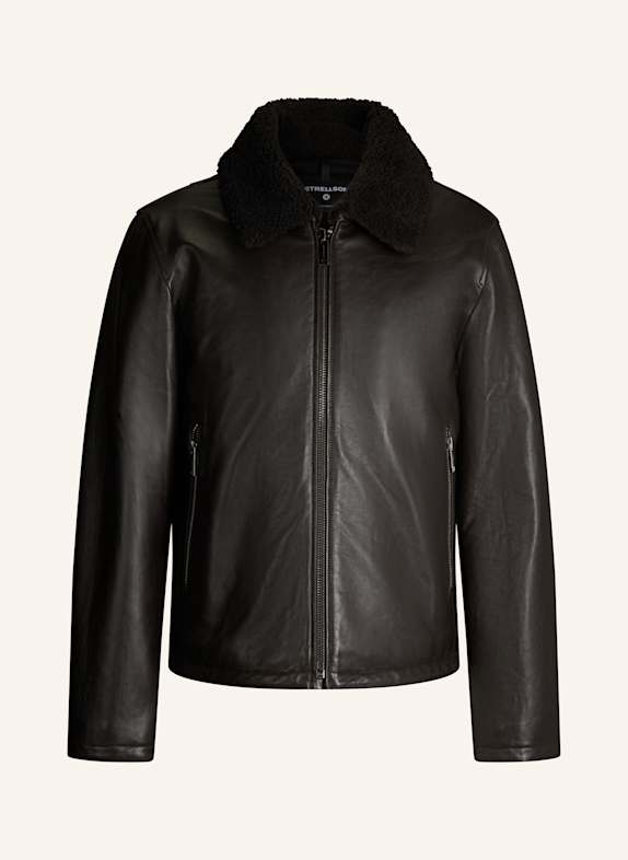 STRELLSON Lederjacke MONTY DUNKELBRAUN