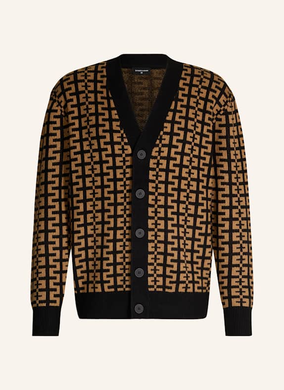 STRELLSON Strickjacke TITO BRAUN/ SCHWARZ