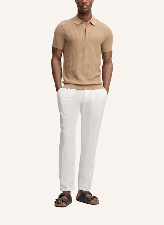 STRELLSON Strick-Poloshirt ADRIAN BEIGE