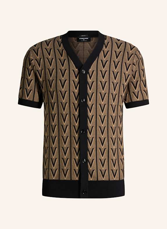 STRELLSON Strickshirt ROBAS BRAUN/ SCHWARZ