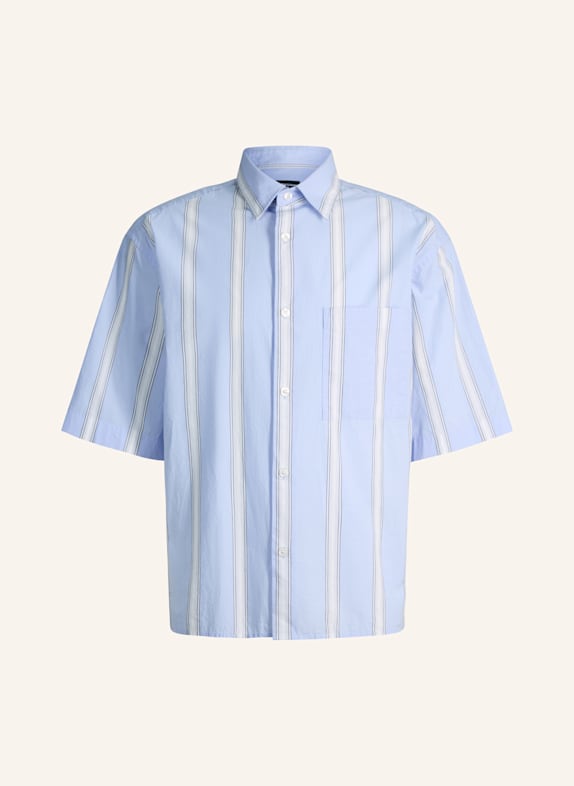STRELLSON Kurzarm-Hemd NELSON HELLBLAU
