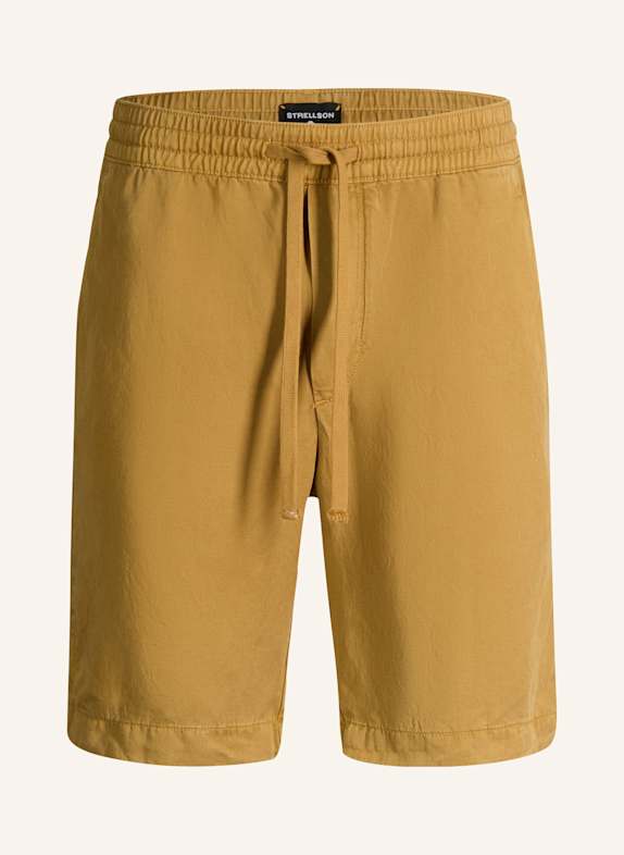STRELLSON Shorts KAJI Relaxed Fit mit Leinen GELB