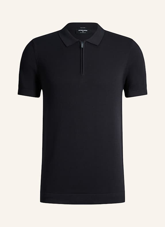 STRELLSON Zip-Poloshirt VINCENT DUNKELBLAU