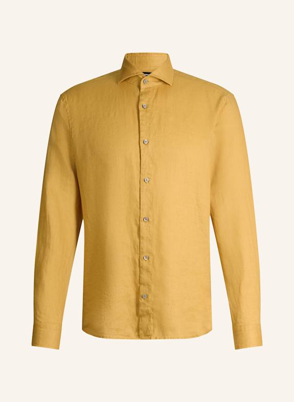STRELLSON Leinenhemd CEASAR Slim Fit GELB