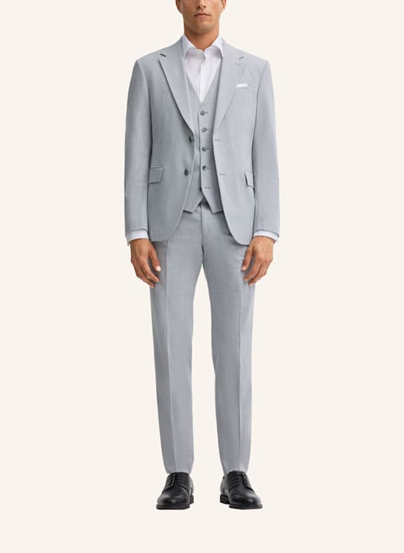 STRELLSON Anzugweste VES2 Extra Slim Fit HELLGRAU