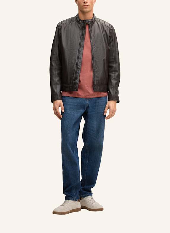 STRELLSON Lederjacke DUNKELBRAUN