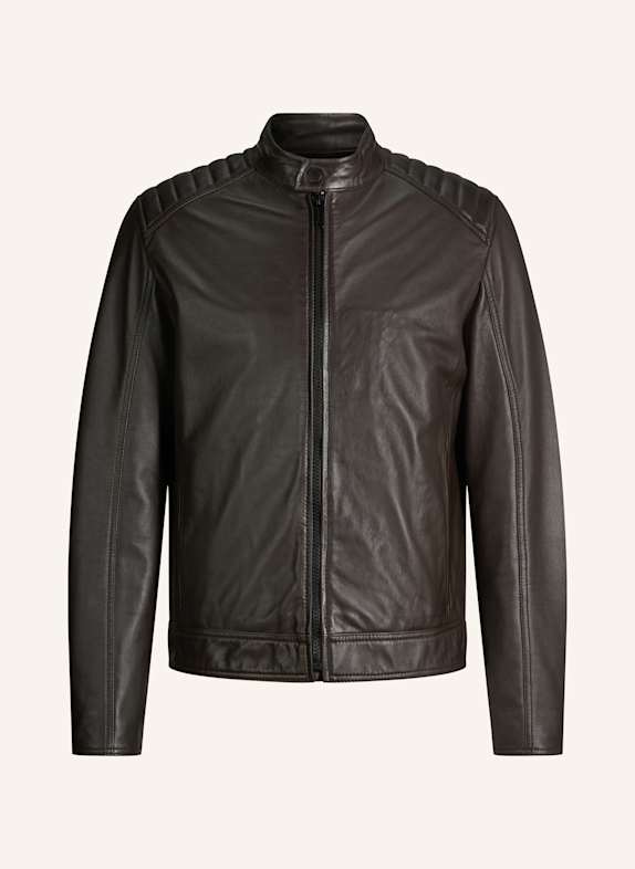 STRELLSON Lederjacke DUNKELBRAUN