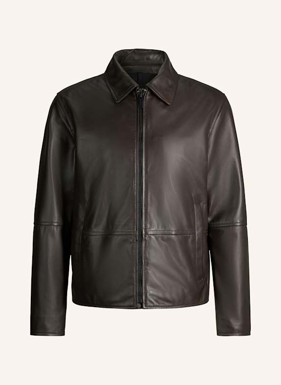 STRELLSON Lederjacke DUNKELBRAUN