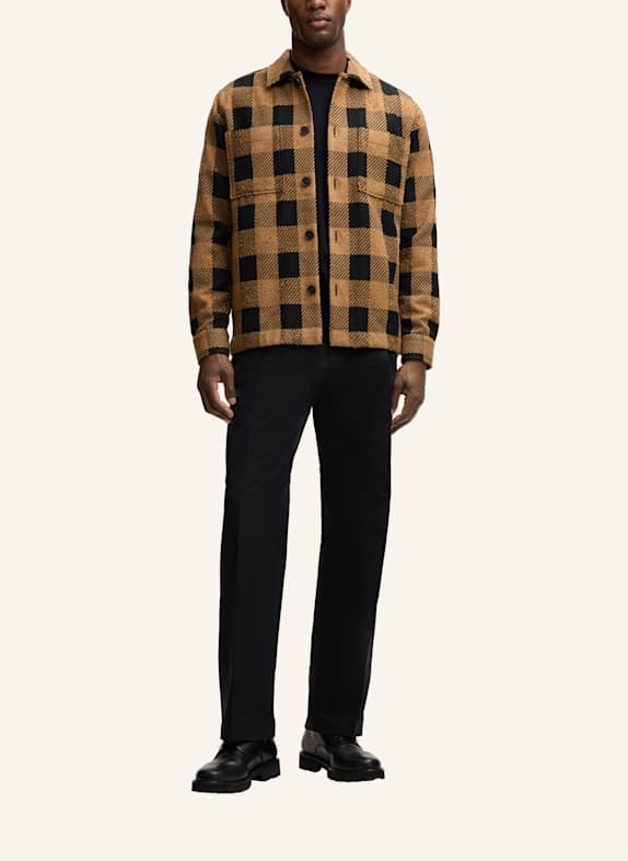 STRELLSON Overjacket NORIN CAMEL/ SCHWARZ