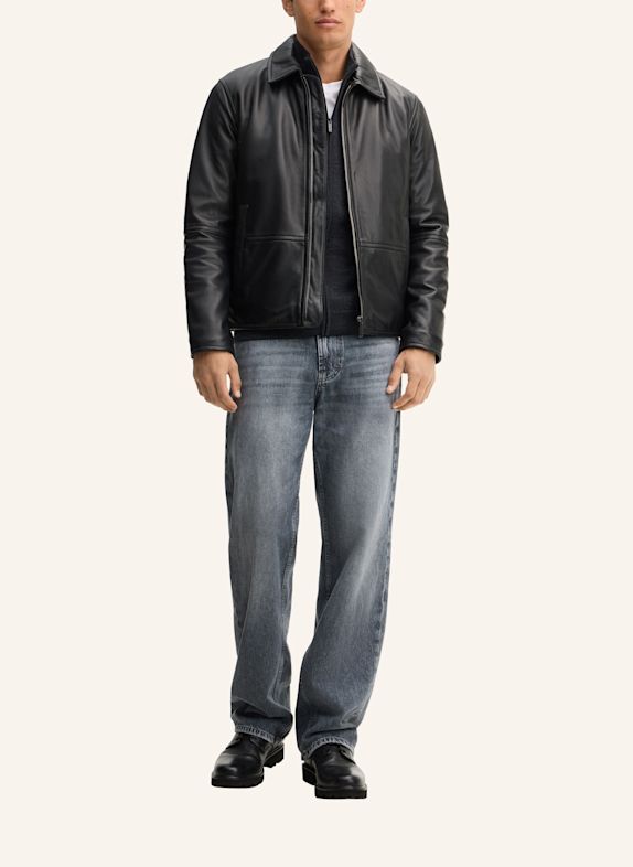 STRELLSON Lederjacke SCHWARZ