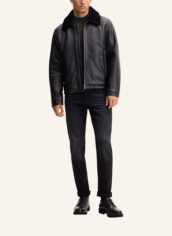 STRELLSON Lederjacke SCHWARZ