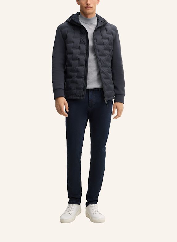 STRELLSON Steppjacke AVIO im Materialmix DUNKELBLAU