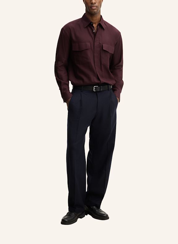 STRELLSON Casual-Hemd DUNKELROT