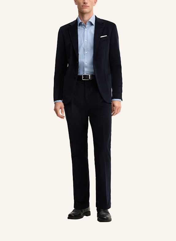 STRELLSON Anzughose TOMEO Regular Fit aus Cord DUNKELBLAU