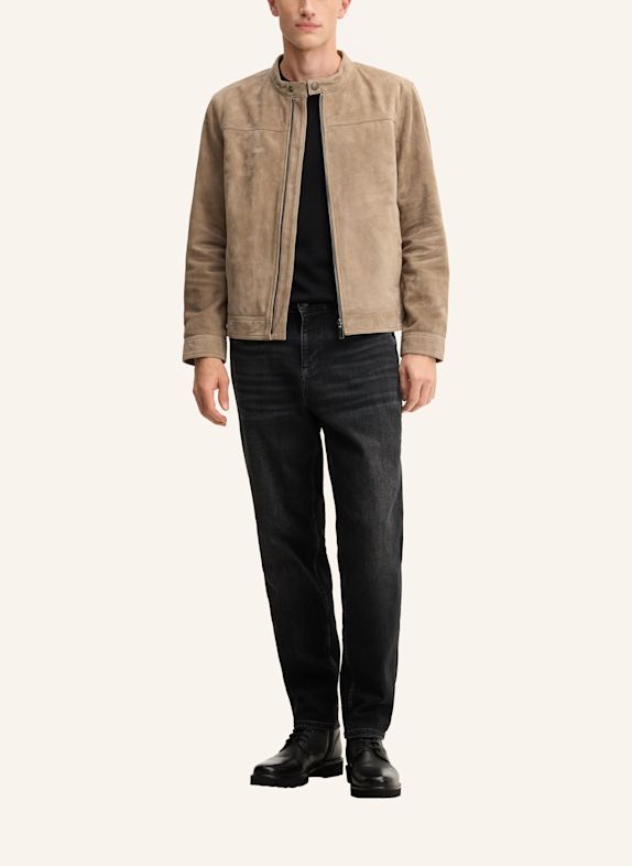 STRELLSON Velourslederjacke BEIGE