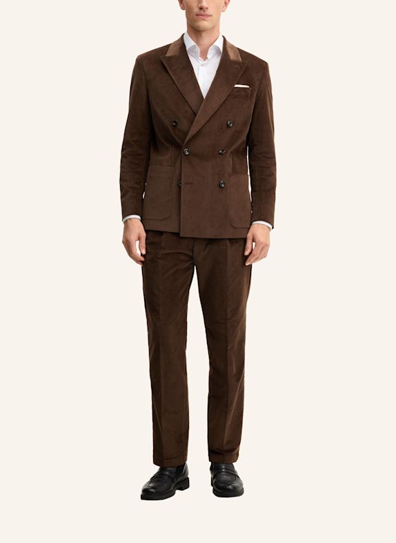 STRELLSON Anzugsakko ASHTON Slim Fit aus Cord BRAUN