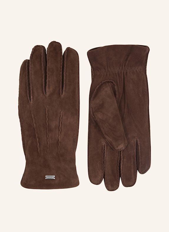 STRELLSON Handschuhe DUNKELBRAUN