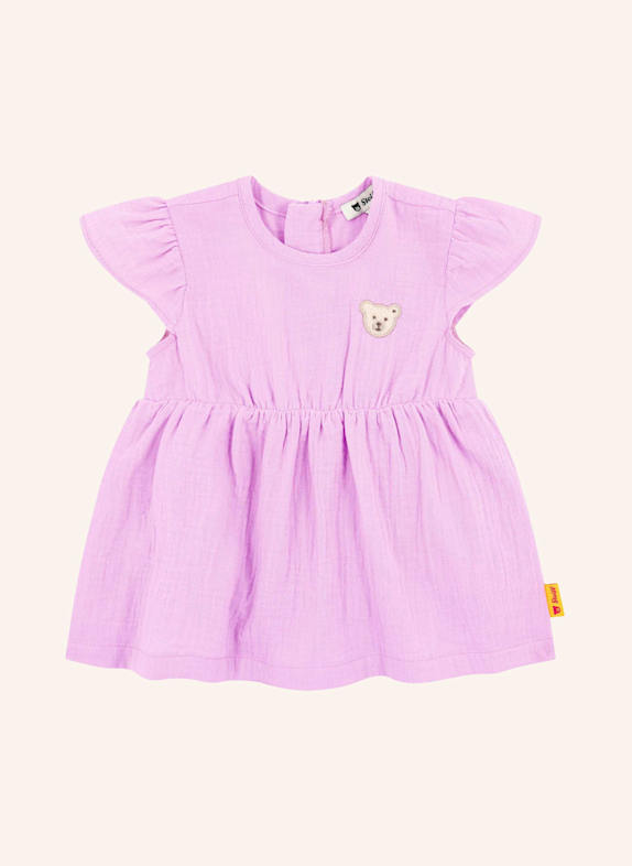 Steiff Strampler ohne Arme CHERRY CAKE LILA