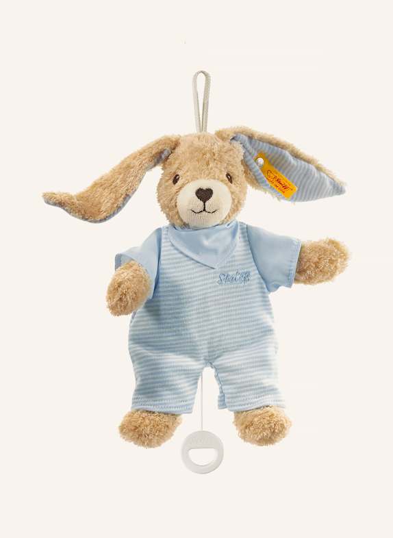 Steiff Kuscheltier HOPPEL Hase Spieluhr 20 cm, blau BLAU