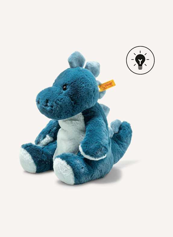 Steiff Kuscheltier Light at Night SPOTT Stegosaurus 28 cm, hellblau HELLBLAU