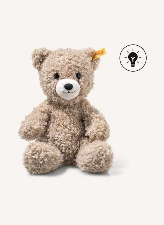 Steiff Kuscheltier Light at Night CASPAR Teddybär 28 cm, hellbraun COGNAC