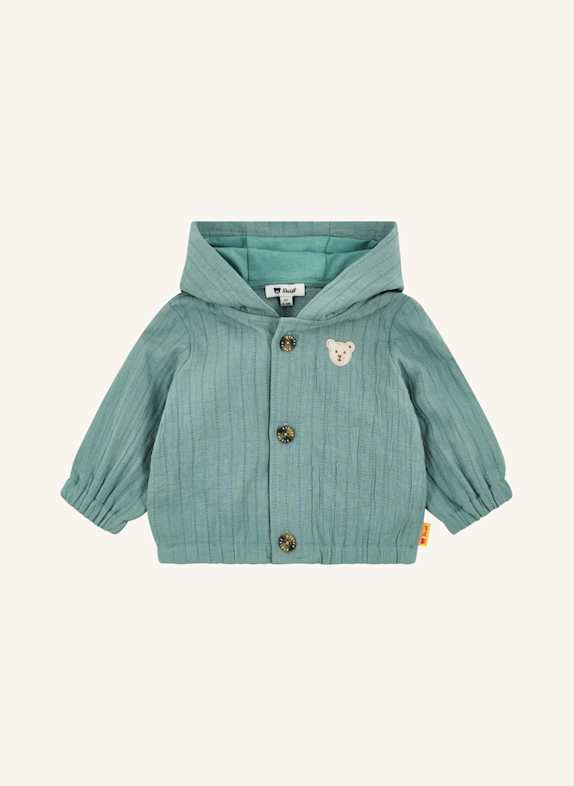 Steiff Strickjacke DINOSAUR PETROL