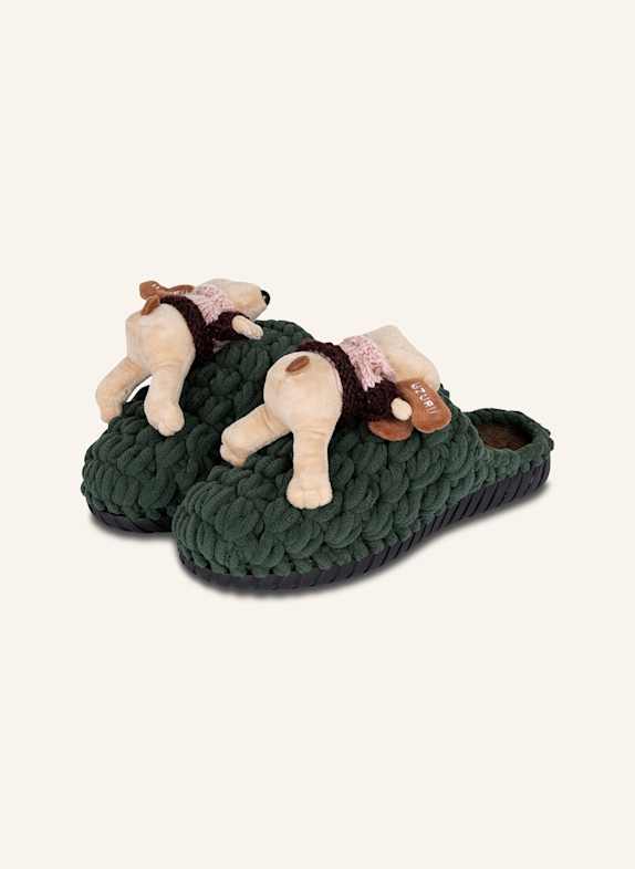 uzurii Pantoffeln PANTOFFEL COSY SNOOPY GRÜN