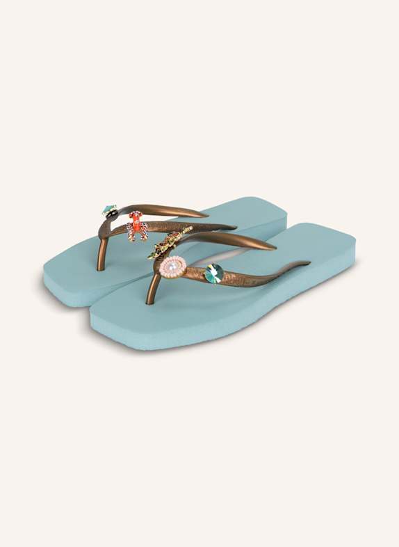 uzurii Zehentrenner FLORE SQUARE GRANDE BLAU