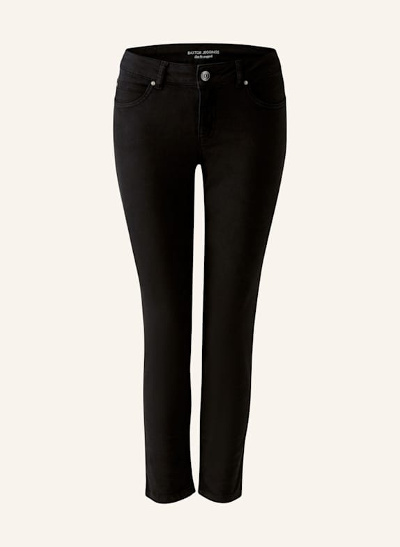 oui Skinny Jeans BAXTOR CROPPED SCHWARZ