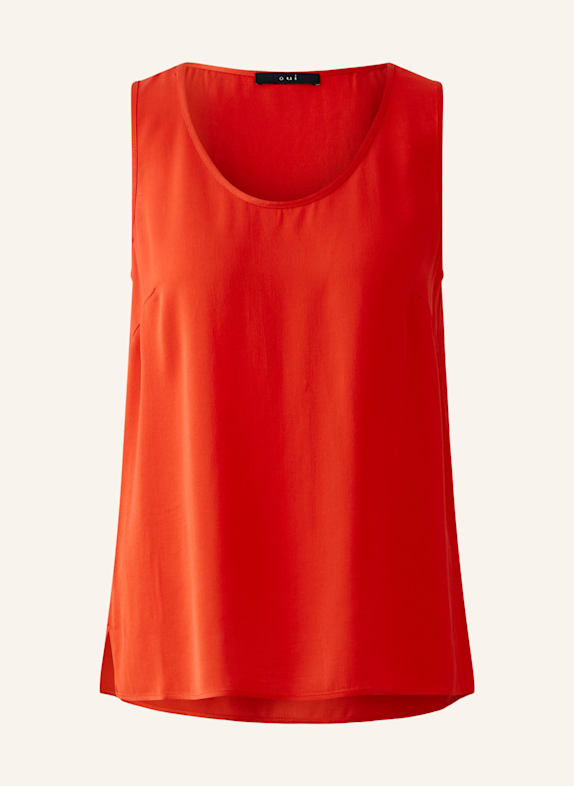 oui Blusentop aus Satin ROT