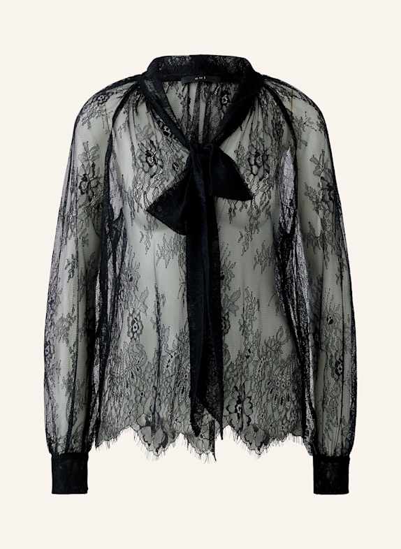 oui Schluppenbluse aus Spitze SCHWARZ