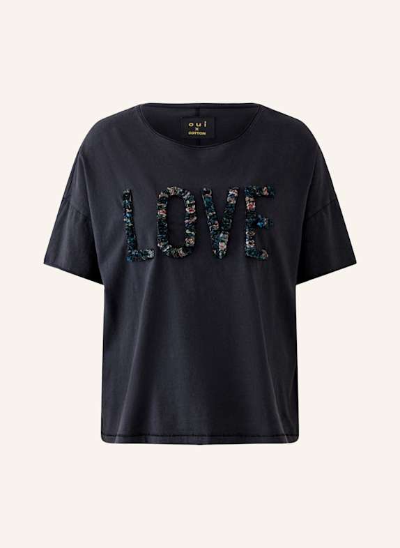 oui T-Shirt GRAU