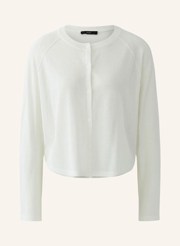 oui Strickjacke WEISS
