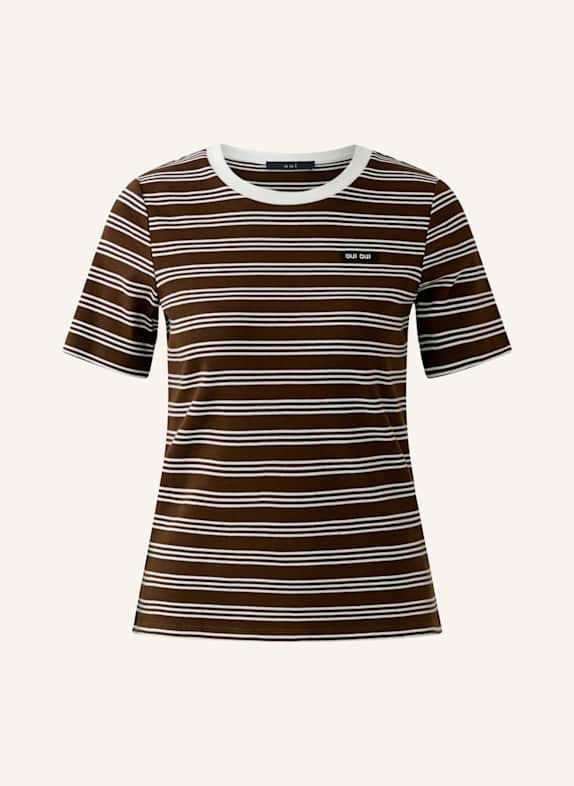 oui T-Shirt BRAUN/ BEIGE