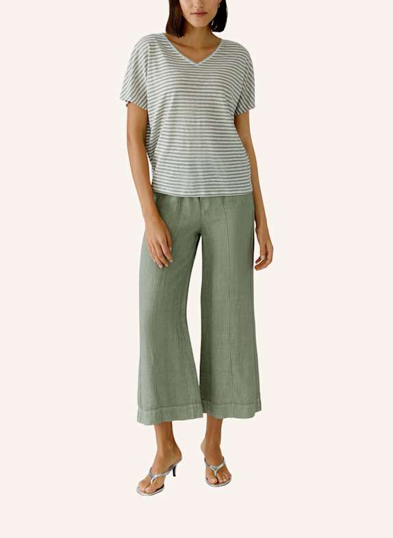 oui T-shirt WIT/ GROEN