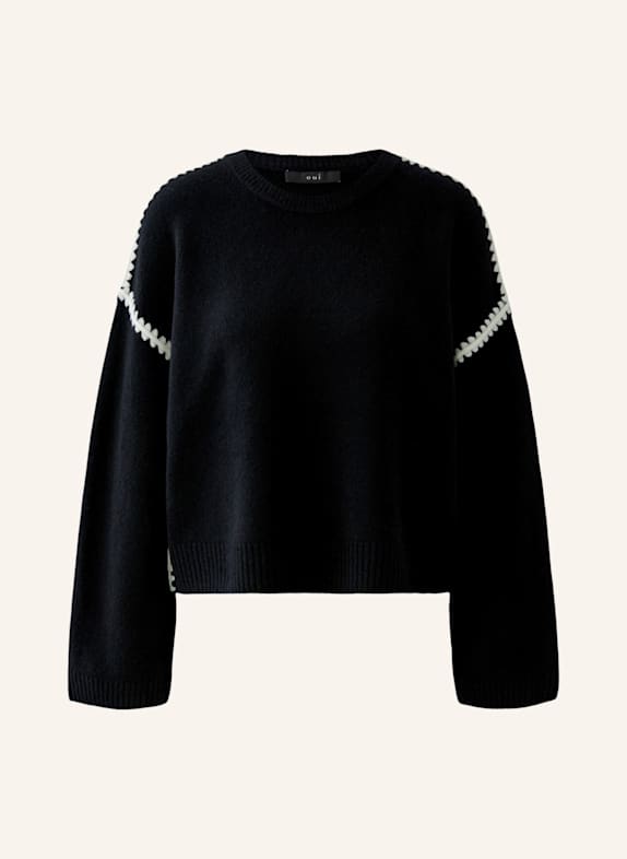oui Pullover SCHWARZ