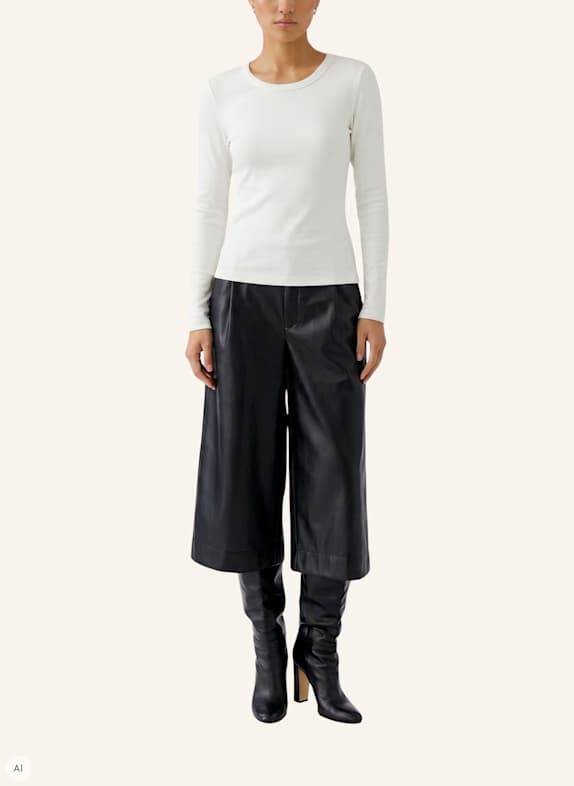 oui T-shirt met lange mouwen WIT